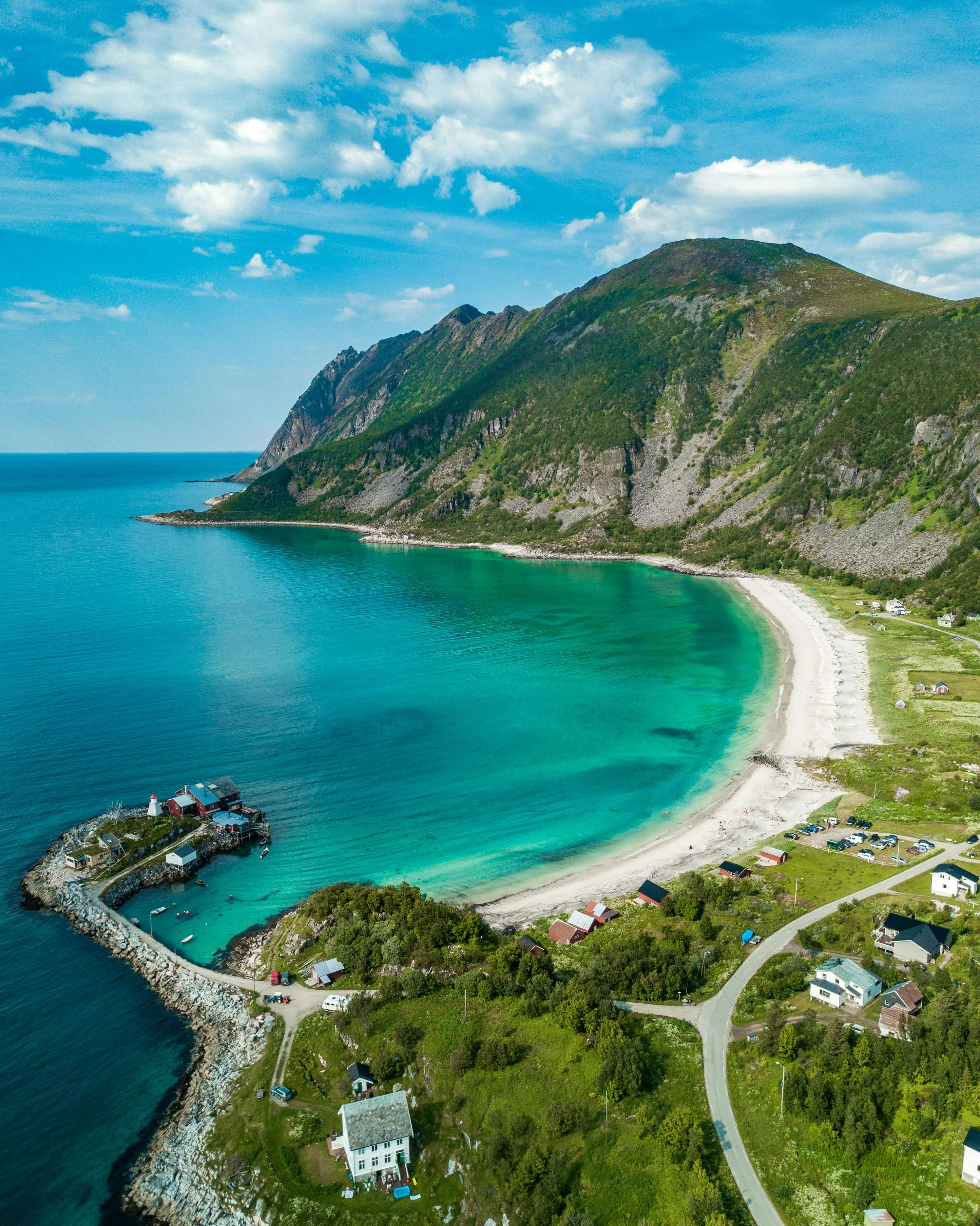 Stunning Coastal Village with Crystal Clear Turquoise Waters