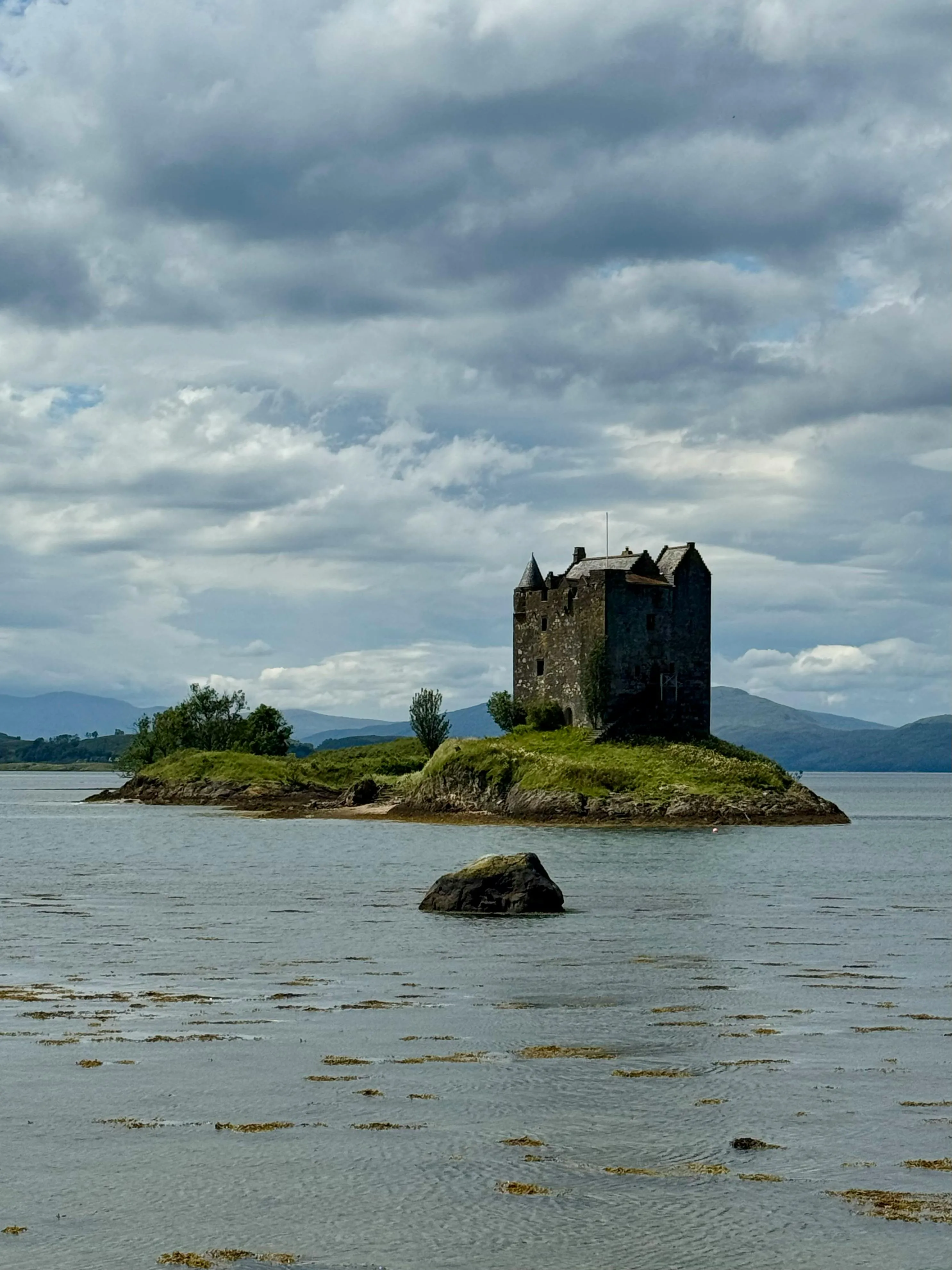 Stunning View of the Castle Is Surrounded by Water Wallpaper