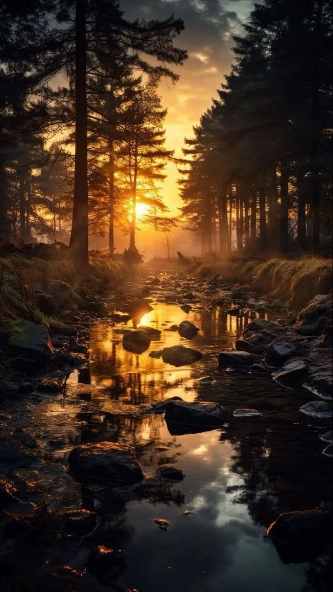 Sunset Nature Mobile Wallpaper in HD