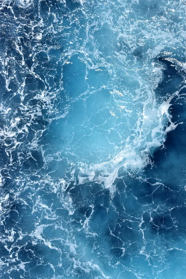 Top View of Spinning Deep Ocean Water Free HD Wallpaper