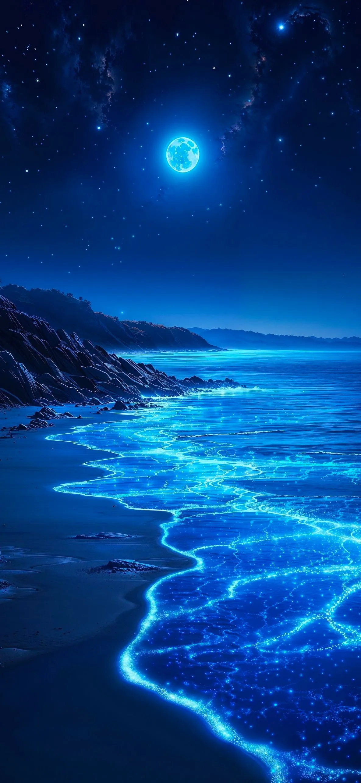 Vibrant Jellyfish in Deep Blue Ocean HD wallpaper for free