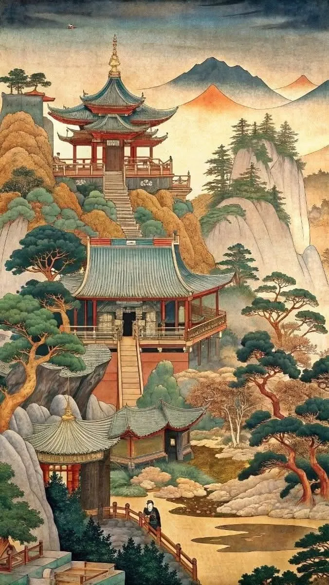 vintage to future world of china portrait free Wallpaper