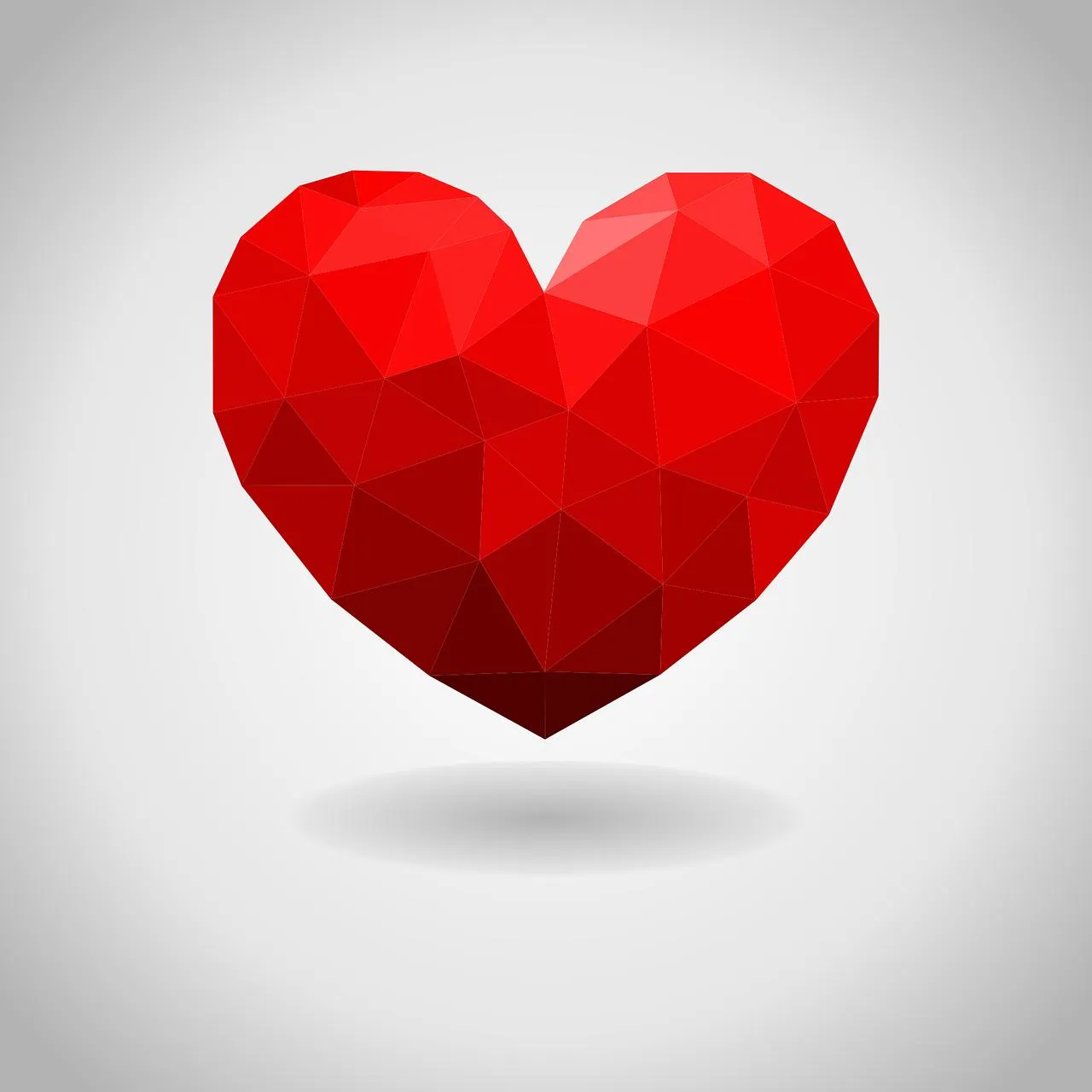 3D Red Heart Symbolizing True and Pure Romance Wallpaper