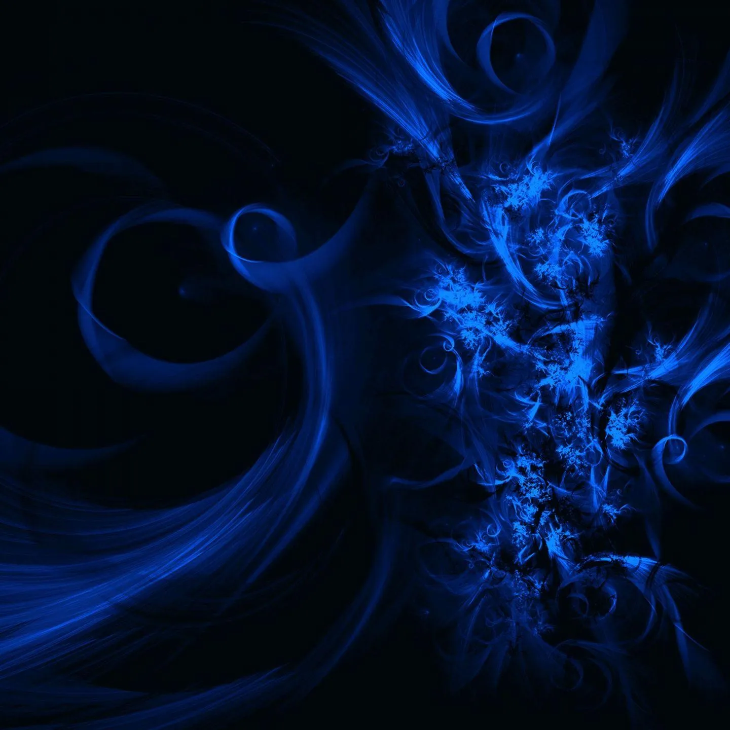 Abstract Blue Flame Portraying Intense Devotion Wallpaper