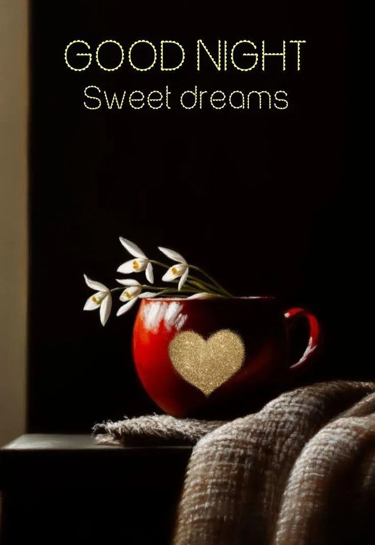 Apple Still Life with Stylish Black Good Night Text