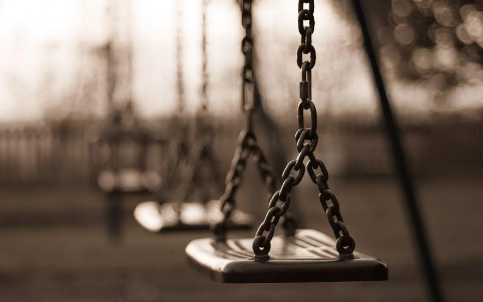 Balance of Love Shown with Swing and Emotion Wallpaper