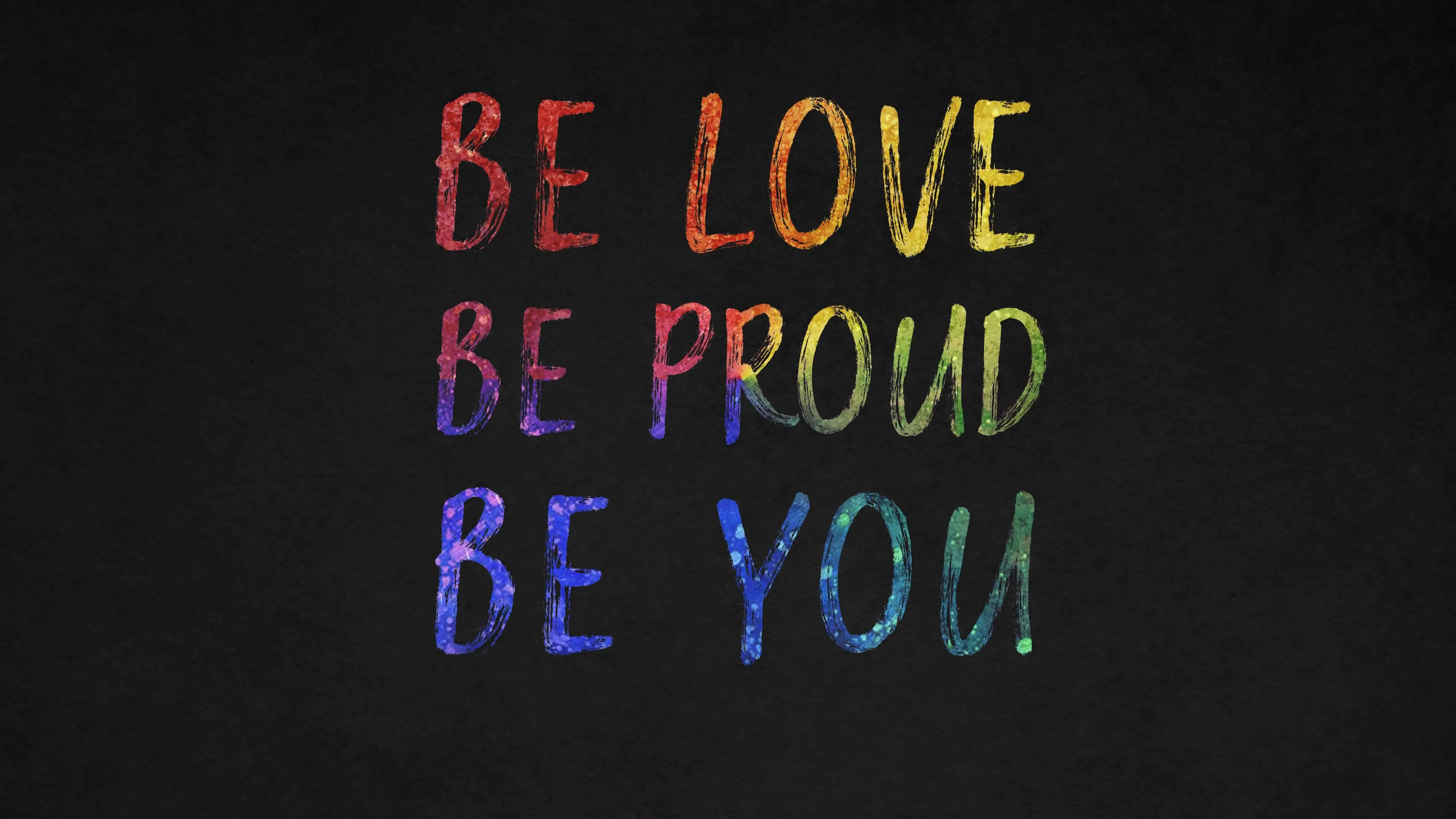 Be Love Be Proud Be You Message of Acceptance Image
