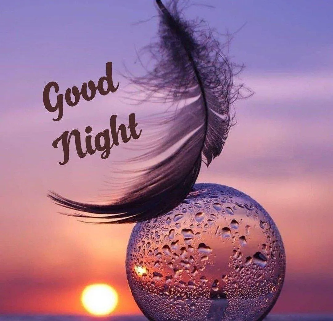 Beautiful Sunset with Good Night Wishes for Sweet Dreams