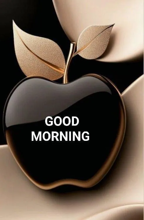 Black Cup and Soft Tone Good Morning Card Wallpaper