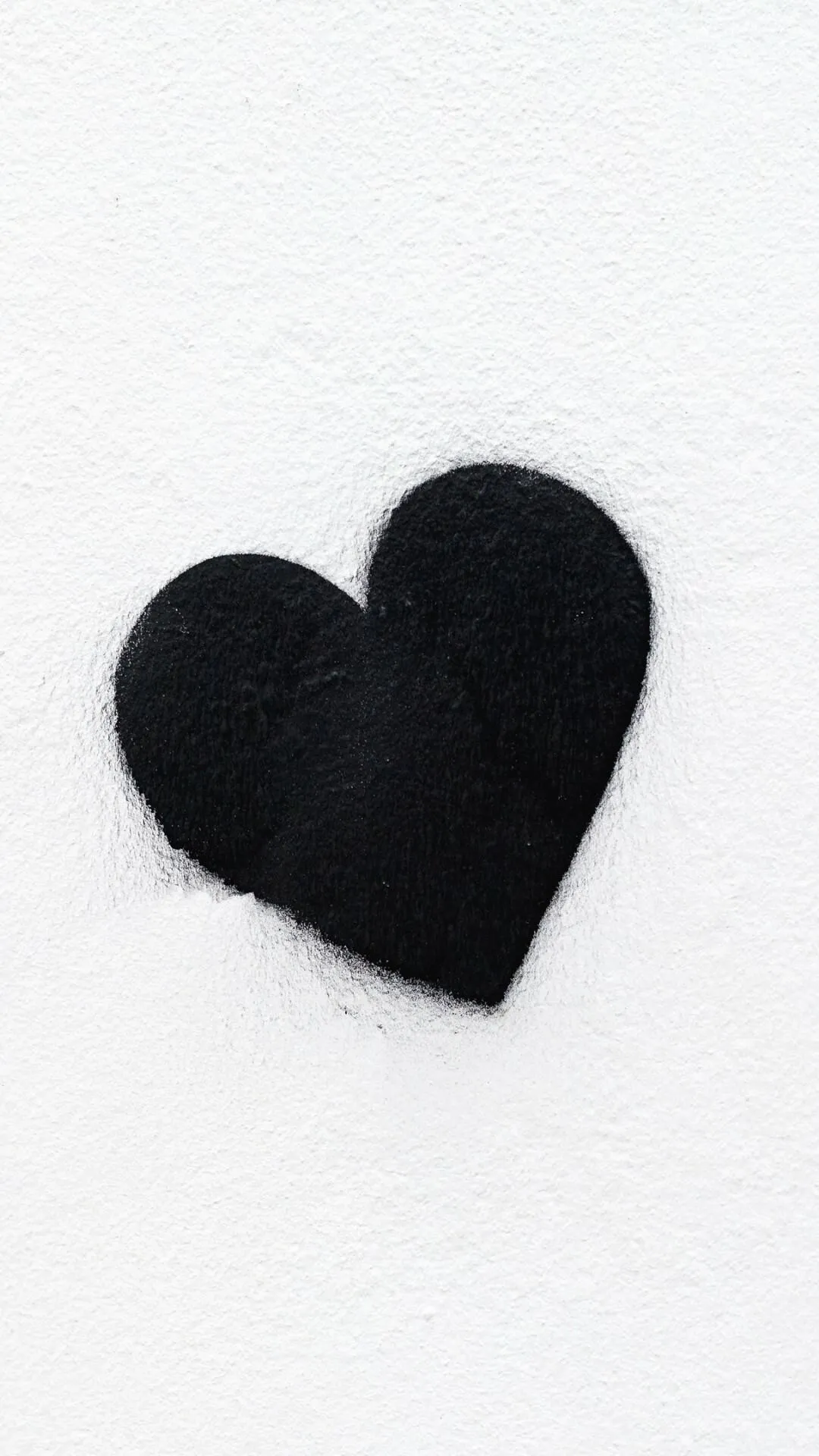 Black Heart Symbol Showing Deep Emotional Love Wallpaper