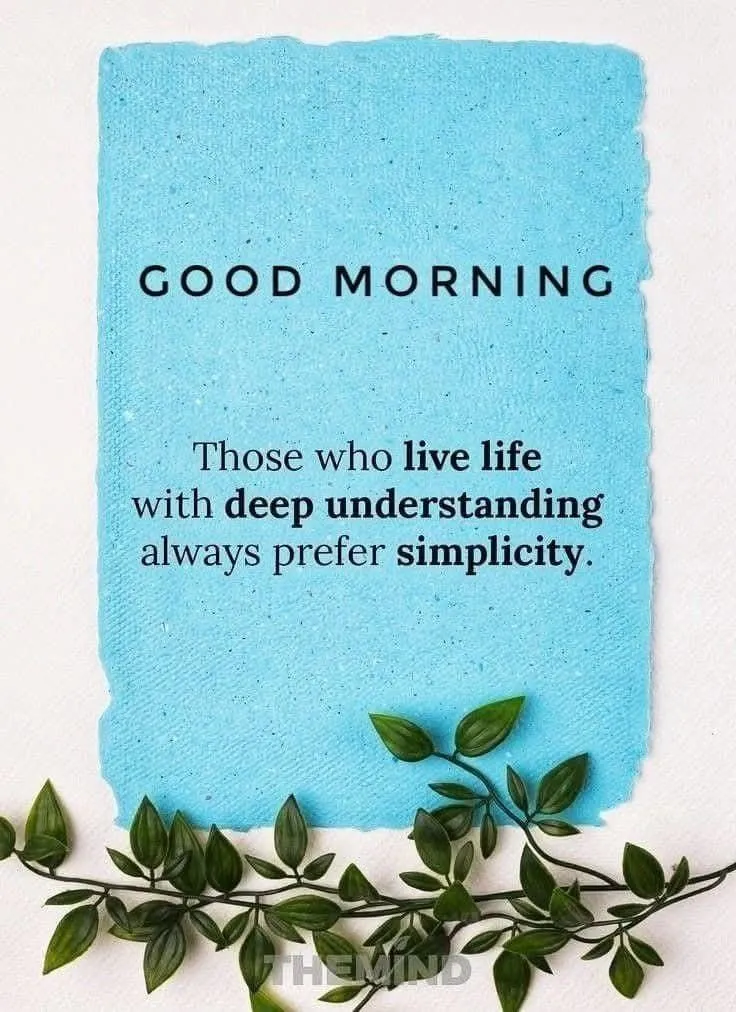 Blue Flowers Greeting Card for Peaceful Start Wallpaper