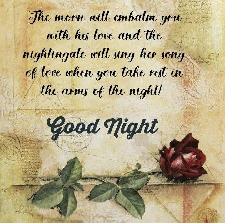 Book and Candle with Poetic Good Night Message Inside