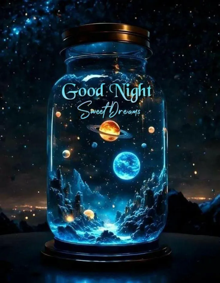 Bottle with Stars Dark Background Dreamy Message Wallpaper