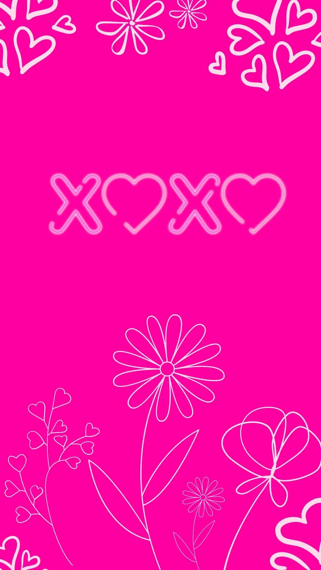 Bright Pink Wallpaper Representing Love and Joy Wallpaper