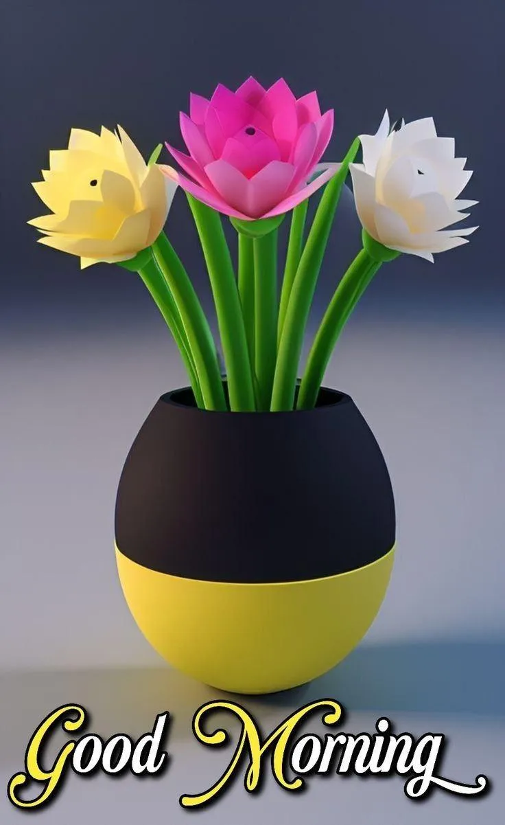 Bright Yellow Tulips for a Calm and Cheerful Morning