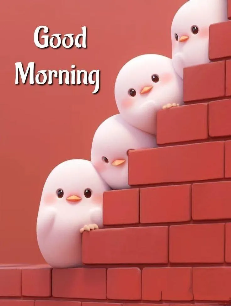 Cartoon Eggs on Ladder with Brick Wall and Fun Message