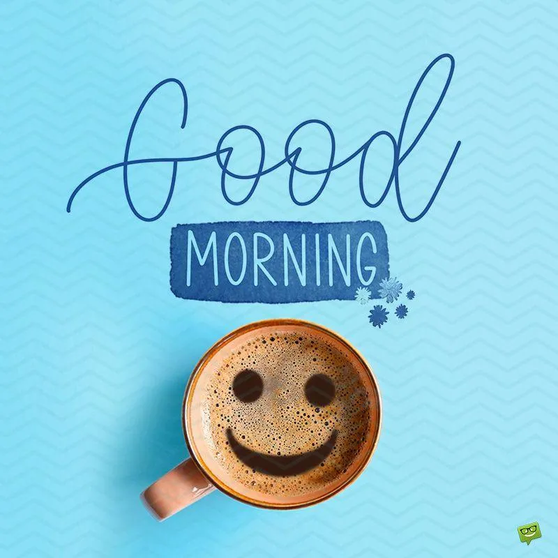 Cheerful Morning Begins with a Smile and Sunshine Image