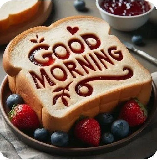 Chocolate Cake with Good Morning Textfree Wallpaper