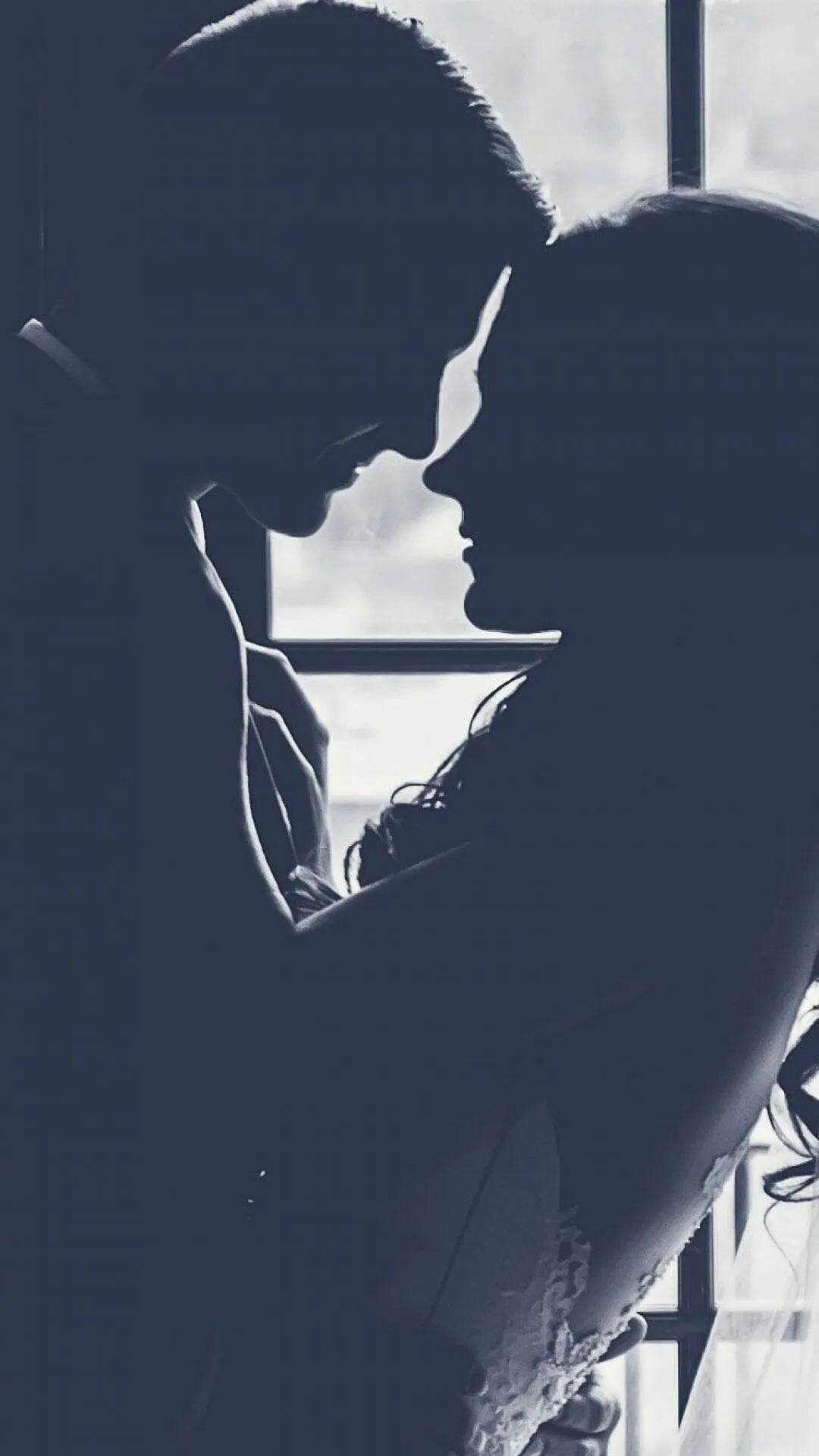 Close Up of Couple Sharing an Intimate Moment Image
