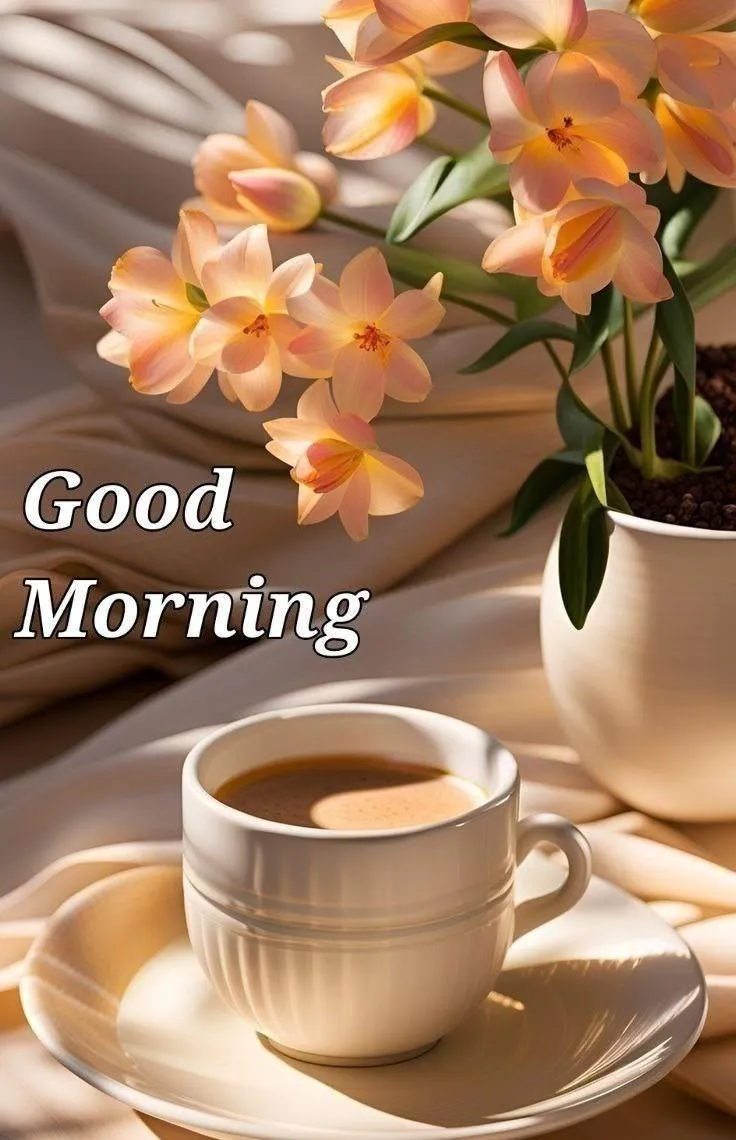 Coffee and Book Setup for a Cozy Morning Read Image