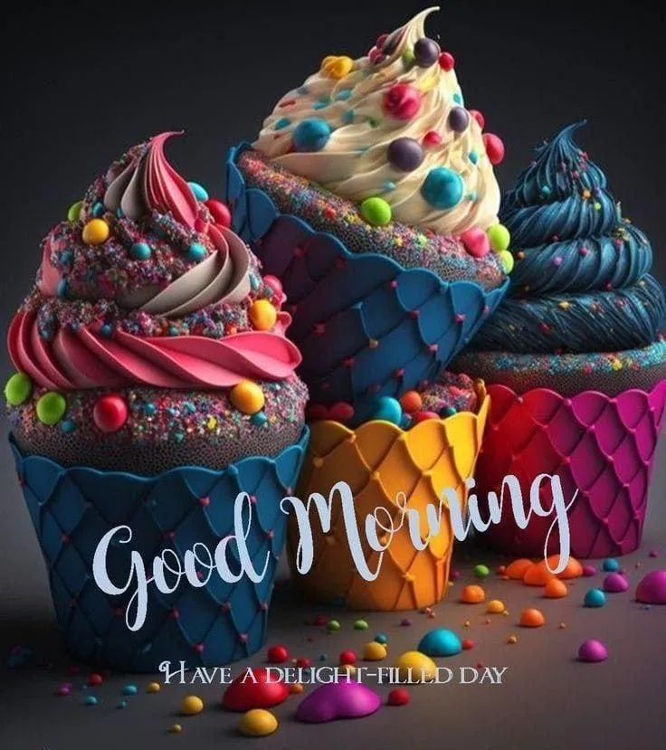 Colorful Cupcakes and Tea to Add Joy to Your Morning