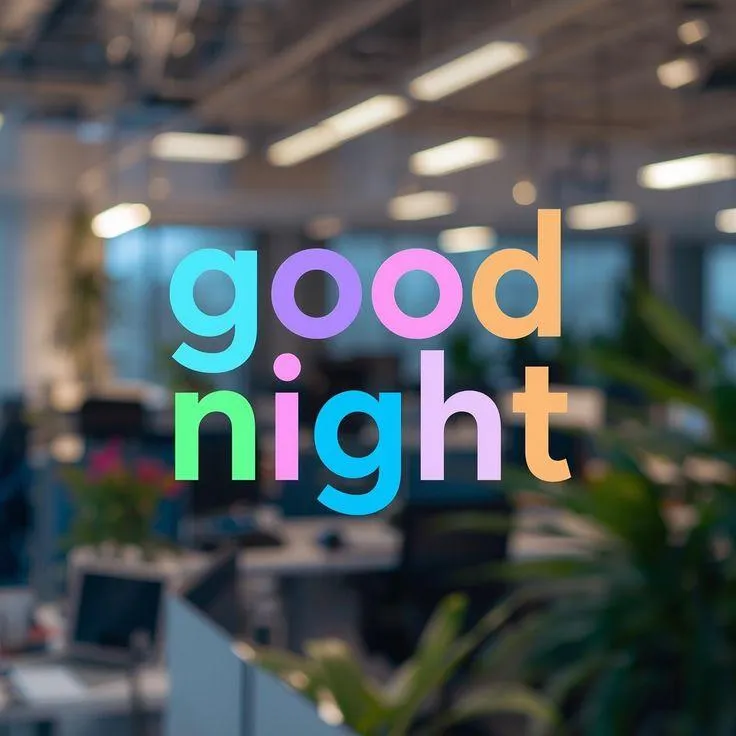Colorful Night Message with Stars to Wish Sweet Dreams