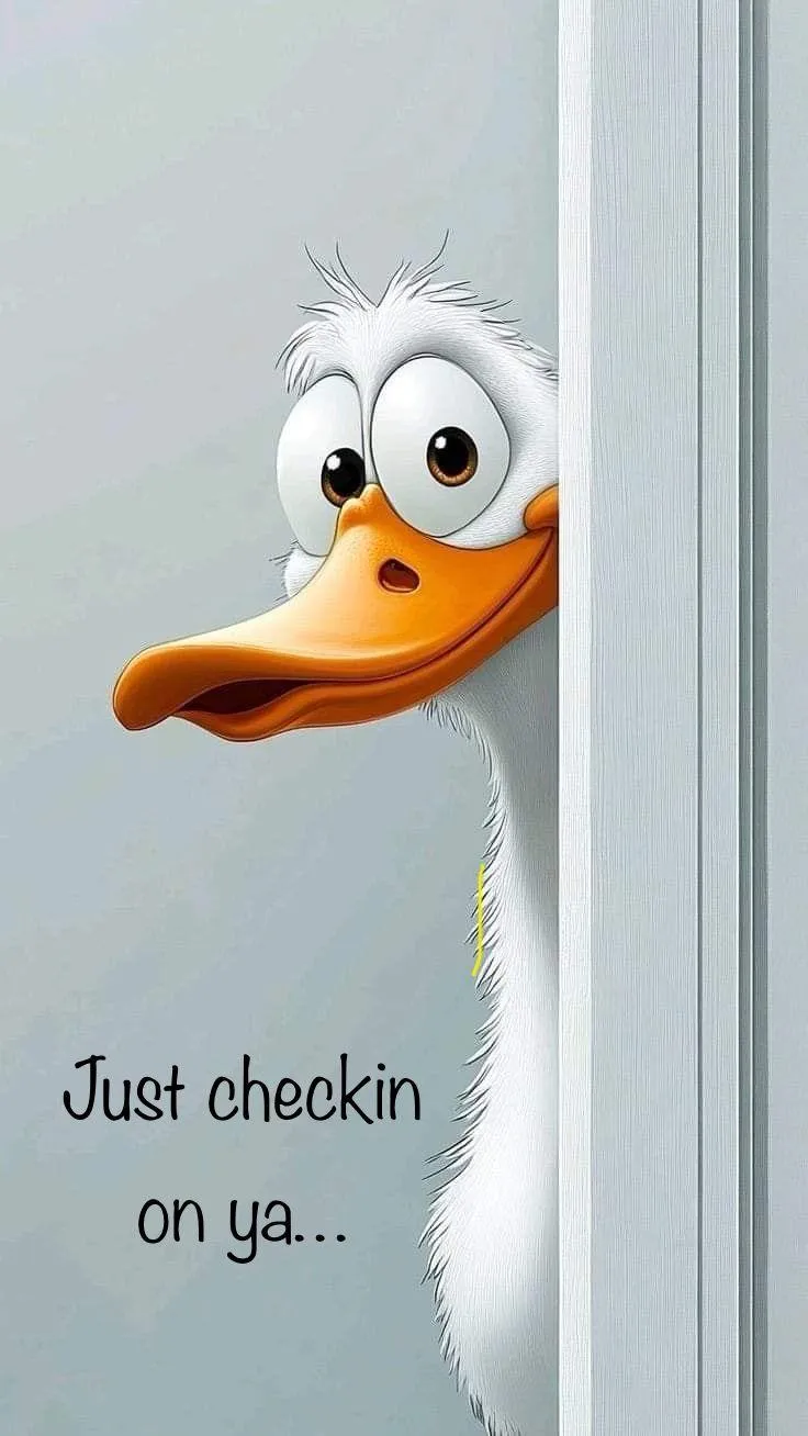 Cute Duck Character Brings a Smile to Your Morning