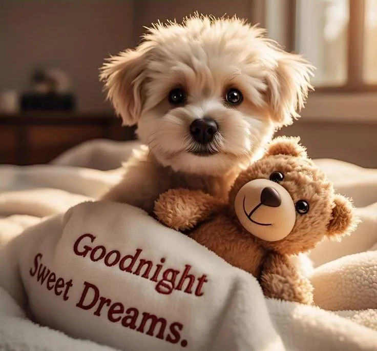 Cute Teddy Bears with Friendly Good Morning Quote Image