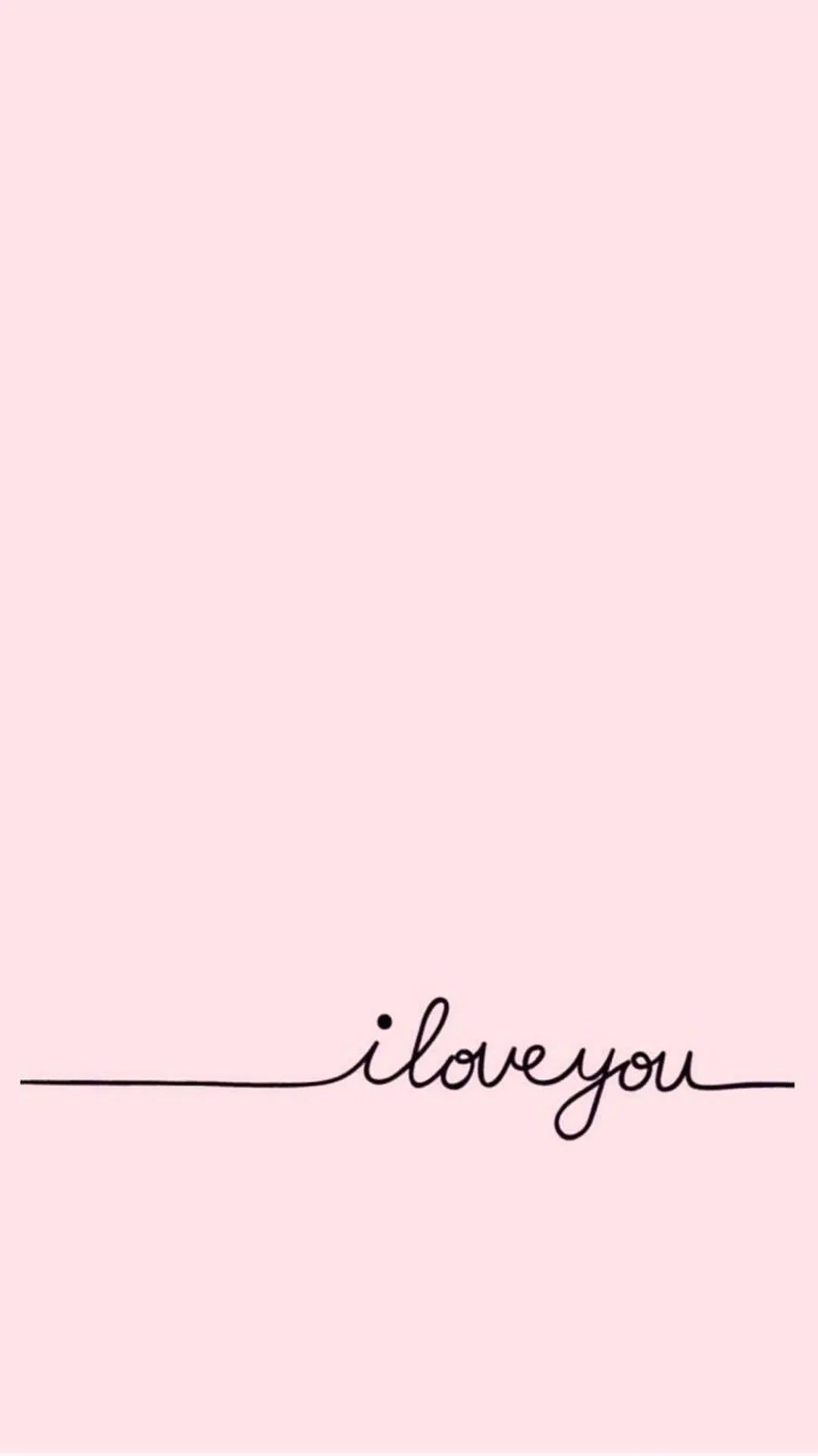 Elegant Minimal Art with I Love You Text Design Wallpaper