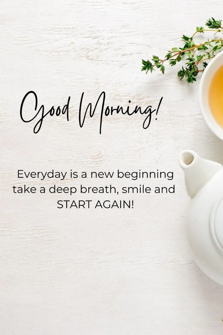 Elegant Minimal Good Morning White Card Design Wallpaper