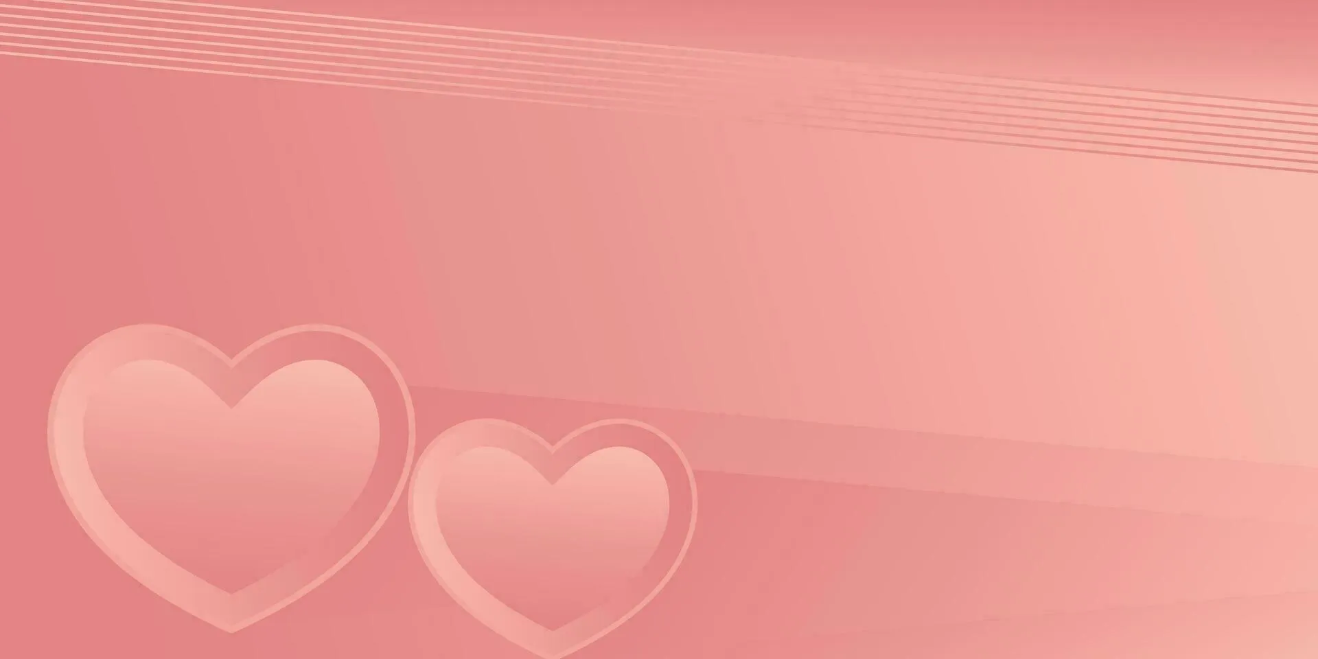 Elegant Pink Hearts on Glossy Romantic Surface Wallpaper