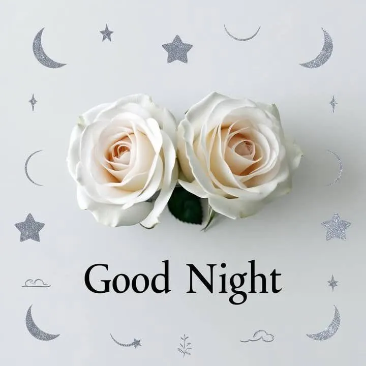 Elegant White Roses with Heartfelt Good Morning Wish