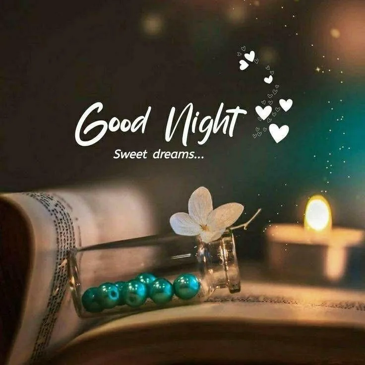 Evening Candlelight with Cozy Bed for a Calm Good Night