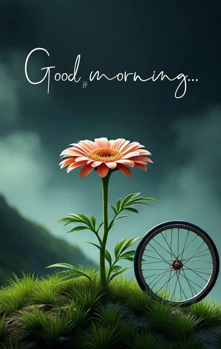 Flower and Clock Encourage a Peaceful Morning Routine