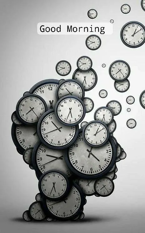 Good Morning Abstract Art with Circles Free Wallpaper