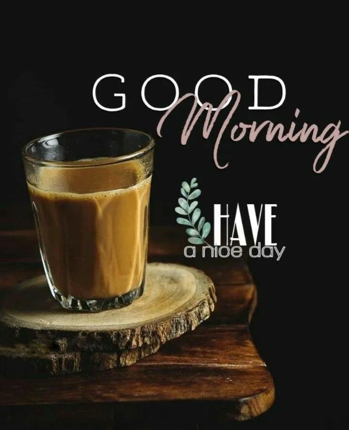 Good Morning Coffee with Inspirational Quote on Background