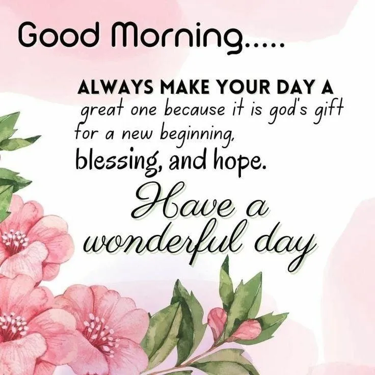 Good Morning Have a Blessing and Wonderful Day Message