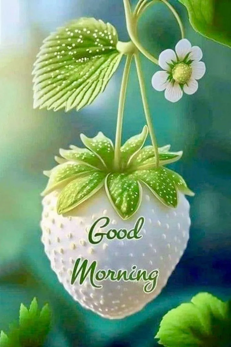 Good Morning Nature with Hanging Green Leaf Flower