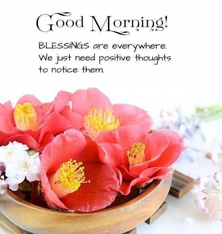 Good Morning Pink and Orange Flowers with Warm Feelings