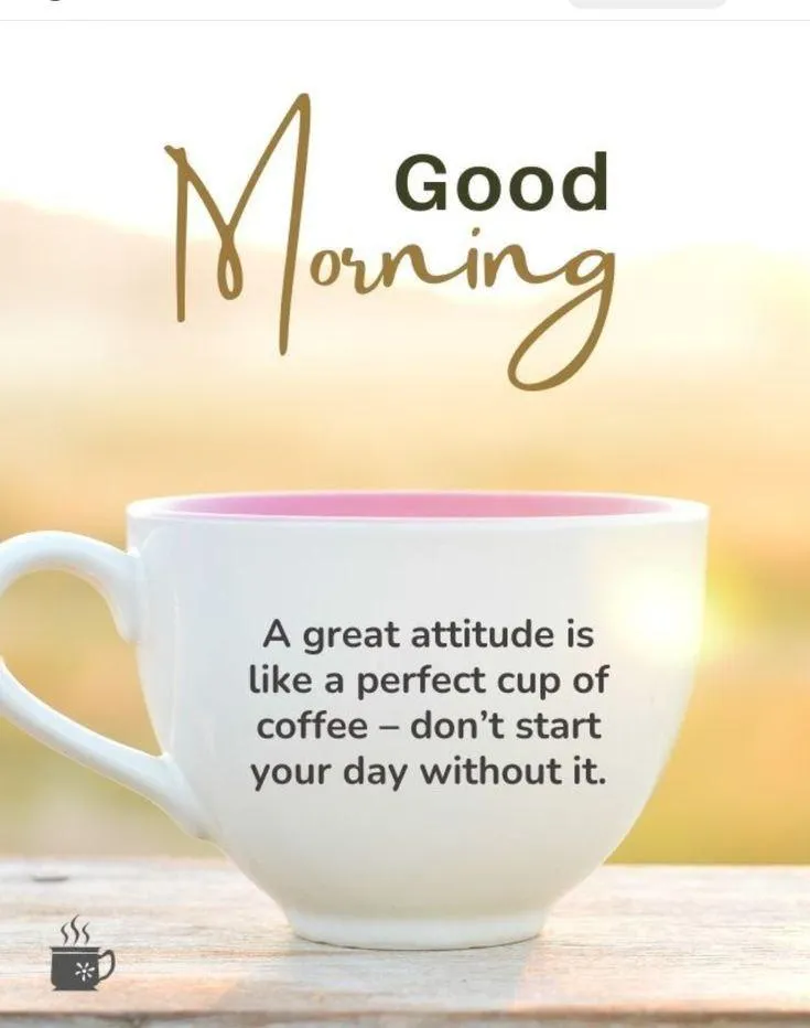 Good Morning Positive Attitude and Motivation Quote