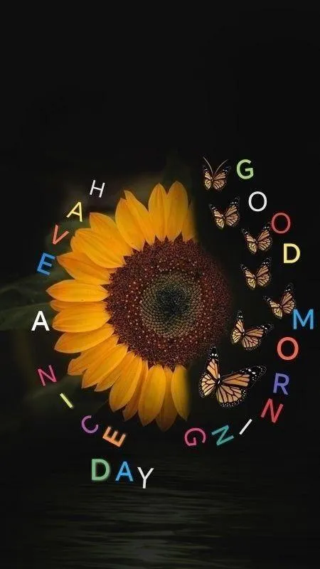 Good Morning Sun and Moon Illustration Free Download