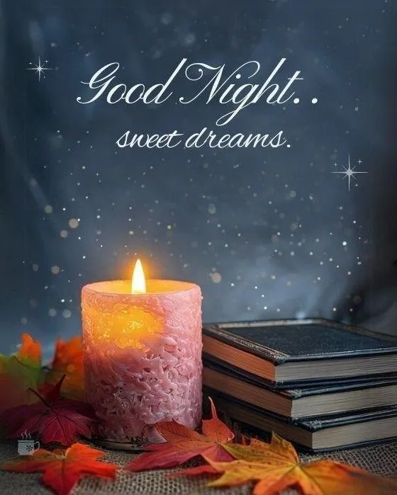 Good Morning with Candle and Book Setting in Warm Light