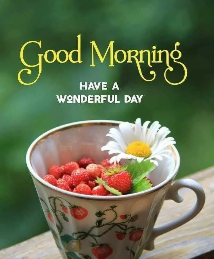 Good Morning with Fresh Fruit in Bowl Free Wallpaper