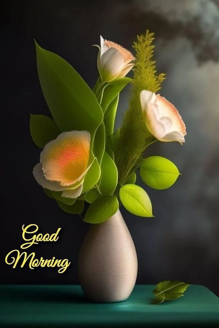 Good Morning with Fresh Green Leaves and Natural Light