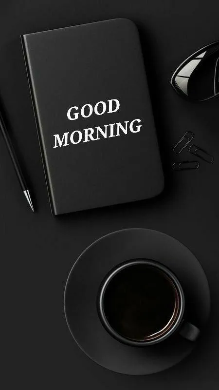 Good Morning with Modern Speaker and Black Background