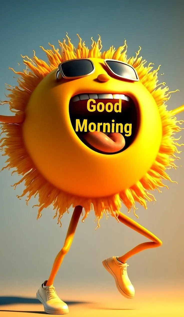 Good Morning with Sunflower Greeting for a Bright Day