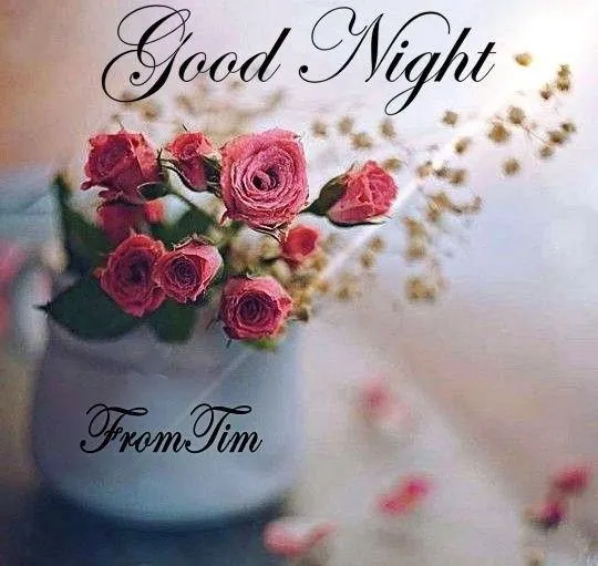 Good Night Flowers with Soft Pastel Colors Wallpaper