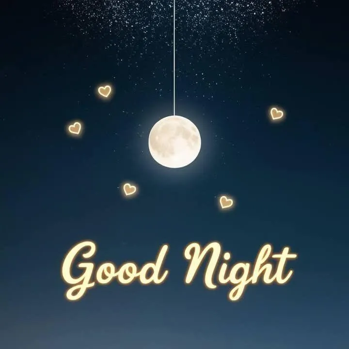 Good Night Under Moonlight with Shining Bright Stars