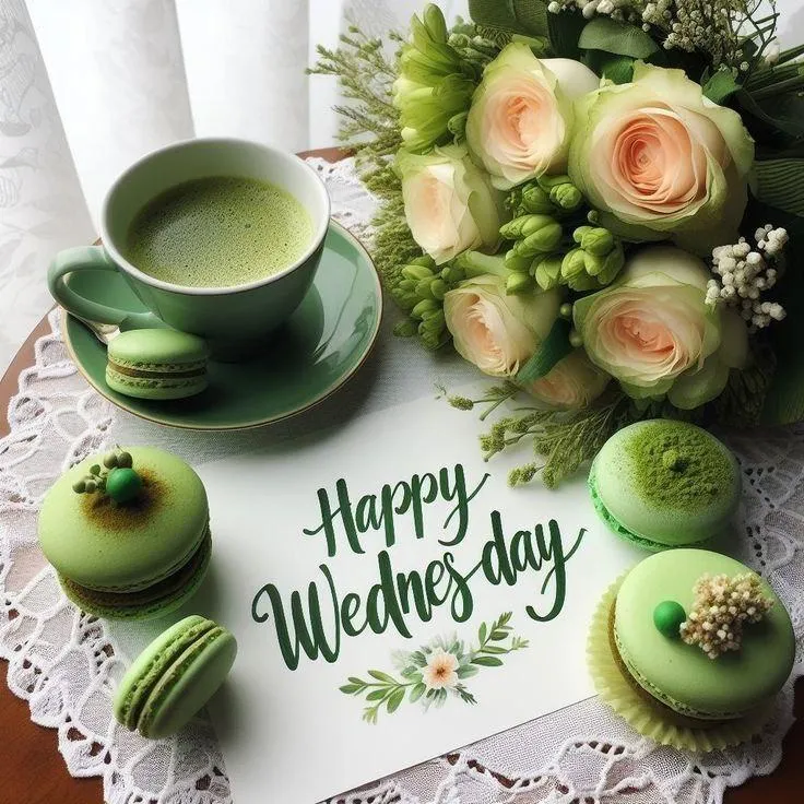 Green Tea and Flowers to Refresh the Morning with Calm