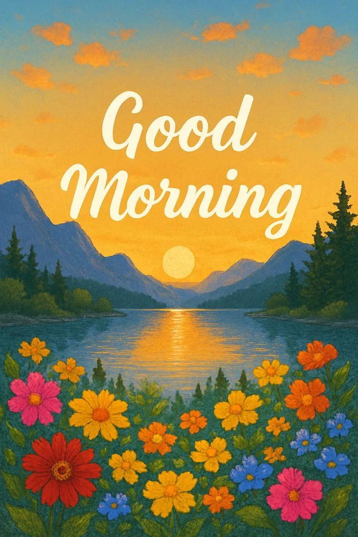 Greet the Day with Colorful Flowers and Happy Vibes